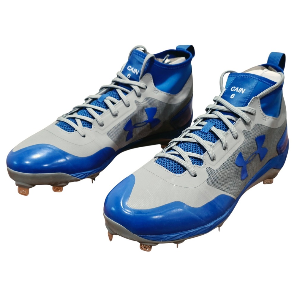 Lorenzo Cain #6 Under Armour Player Exclusive PE MLB Baseball Cleats Size 13
